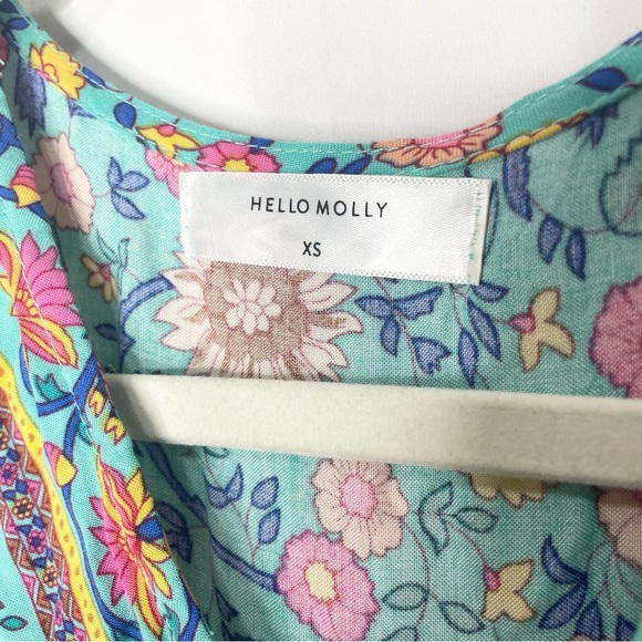 Hello Molly Tie Down Maxi Dress in Turquoise - Picture 10 of 10